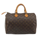 LOUIS VUITTON Monogram Speedy 35 Hand Bag M41524 LV Auth 186099A-2