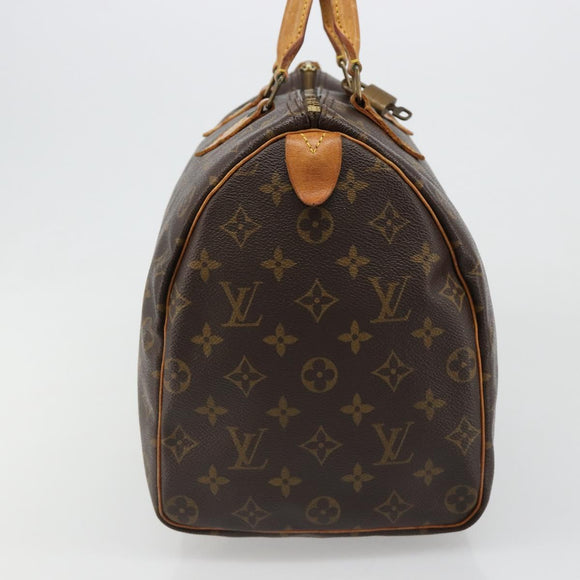 LOUIS VUITTON Monogram Speedy 35 Hand Bag M41524 LV Auth 186099A