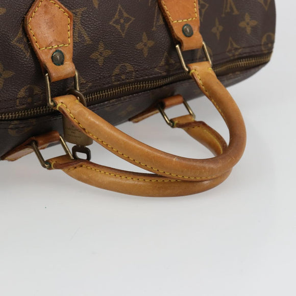 LOUIS VUITTON Monogram Speedy 35 Hand Bag M41524 LV Auth 186099A
