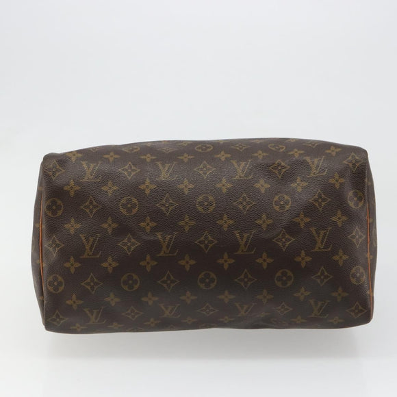 LOUIS VUITTON Monogram Speedy 35 Hand Bag M41524 LV Auth 186099A