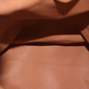 CELINE Macadam Canvas Rugzak PVC Leer Bruin Goud Auth 186101A-10