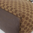 GUCCI GG Canvas Tote Bag Brown Gold 002 1097 Auth 186104-15