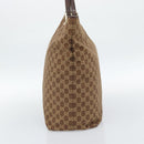GUCCI GG Canvas Tote Bag Brown Gold 002 1097 Auth 186104-4