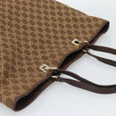 GUCCI GG Canvas Tote Bag Brown Gold 002 1097 Auth 186104-6