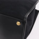 BALENCIAGA Hand Bag Canvas 2way Black Gold 671403 Auth 186106M-15