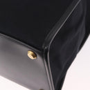 BALENCIAGA Hand Bag Canvas 2way Black Gold 671403 Auth 186106M-17