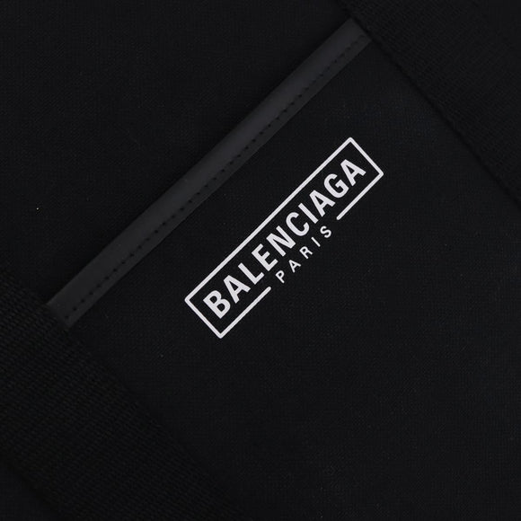 BALENCIAGA Hand Bag Canvas 2way Black Gold 671403 Auth 186106M