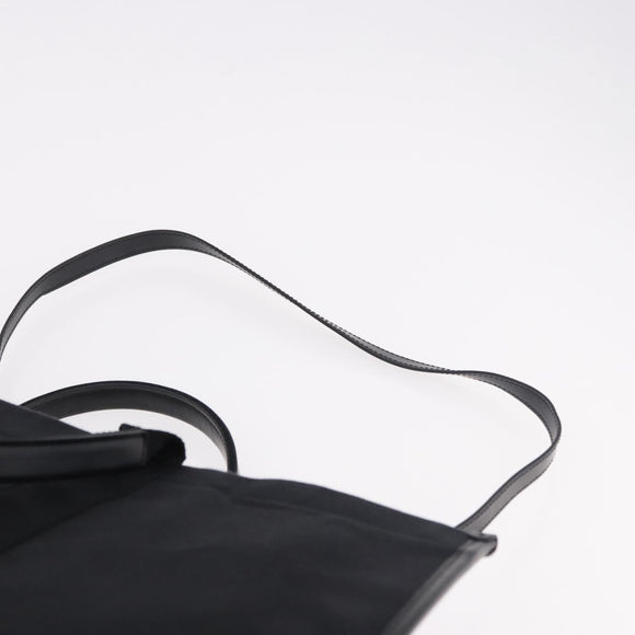BALENCIAGA Hand Bag Canvas 2way Black Gold 671403 Auth 186106M