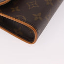 LOUIS VUITTON Monogram Pochette Florentine Waist bag M51855 LV Auth 186107V-14