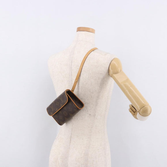 LOUIS VUITTON Monogram Pochette Florentine Waist bag M51855 LV Auth 186107V