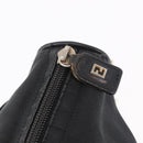 FENDI Shoulder Bag Canvas Black Gold Auth 186111-15