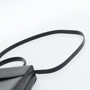 Salvatore Ferragamo Gancini Hand Bag Leather 2way Black Gold Auth 186113V-10