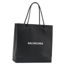 BALENCIAGA Hand Bag Leather 2way Black Silver 597860 Auth 186114A-1