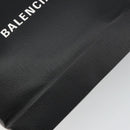 BALENCIAGA Hand Bag Leather 2way Black Silver 597860 Auth 186114A-10
