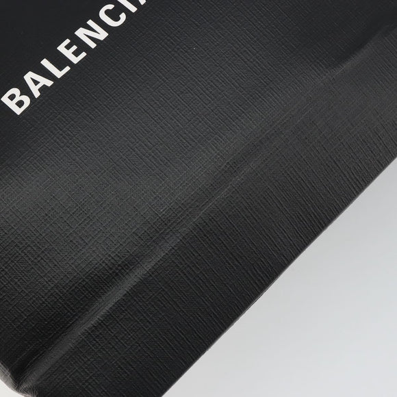 BALENCIAGA Hand Bag Leather 2way Black Silver 597860 Auth 186114A