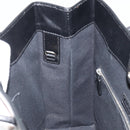 BALENCIAGA Hand Bag Leather 2way Black Silver 597860 Auth 186114A-20