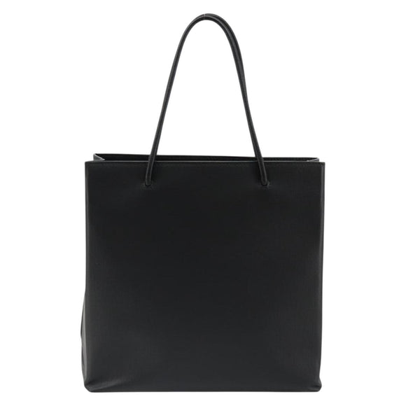BALENCIAGA Hand Bag Leather 2way Black Silver 597860 Auth 186114A