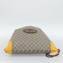 GUCCI GG Supreme Backpack PVC 2way Beige 473872 Auth 186117M-5