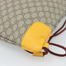 GUCCI GG Supreme Backpack PVC 2way Beige 473872 Auth 186117M-10