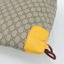 GUCCI GG Supreme Backpack PVC 2way Beige 473872 Auth 186117M-16
