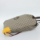 GUCCI GG Supreme Backpack PVC 2way Beige 473872 Auth 186117M-4