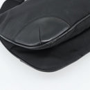 PRADA Shoulder Bag Nylon Black Silver Auth 186118-14