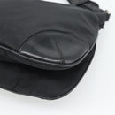 PRADA Shoulder Bag Nylon Black Silver Auth 186118-15