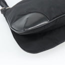 PRADA Shoulder Bag Nylon Black Silver Auth 186118-16