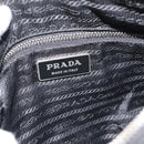 PRADA Shoulder Bag Nylon Black Silver Auth 186118-19
