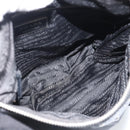 PRADA Shoulder Bag Nylon Black Silver Auth 186118-11