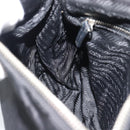 PRADA Shoulder Bag Nylon Black Silver Auth 186118-21