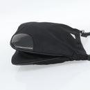 PRADA Shoulder Bag Nylon Black Silver Auth 186118-4