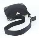 PRADA Shoulder Bag Nylon Black Silver Auth 186118-7