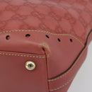 GUCCI GG Canvas Guccissima Tote Bag Leer Roze Goud 145994 Auth 186120A-9