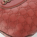 GUCCI GG Canvas Guccissima Tote Bag Leer Roze Goud 145994 Auth 186120A-10