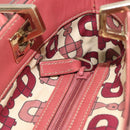 GUCCI GG Canvas Guccissima Tote Bag Leer Roze Goud 145994 Auth 186120A-20
