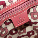 GUCCI GG Canvas Guccissima Tote Bag Leer Roze Goud 145994 Auth 186120A-21