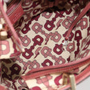 GUCCI GG Canvas Guccissima Tote Bag Leer Roze Goud 145994 Auth 186120A-11