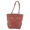 GUCCI GG Canvas Guccissima Tote Bag Leer Roze Goud 145994 Auth 186120A-2