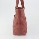 GUCCI GG Canvas Guccissima Tote Bag Leer Roze Goud 145994 Auth 186120A-4
