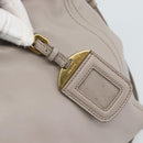 PRADA Galleria Hand Bag Leather 2way Gray Gold Auth 186121V-19
