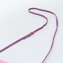 PRADA Shoulder Bag Leather Purple Gold Auth 186122A-14