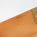 CELINE Macadam Canvas Boston Bag PVC Leather Brown Gold Auth 186123V-18
