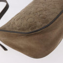 CELINE C Macadam Canvas Accessory Pouch Gray Silver Auth 186124A-15
