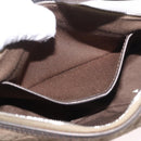 CELINE C Macadam Canvas Accessory Pouch Gray Silver Auth 186124A-20