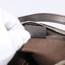 CELINE C Macadam Canvas Accessory Pouch Gray Silver Auth 186124A-12
