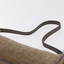 CELINE C Macadam Canvas Accessory Pouch Gray Silver Auth 186124A-8