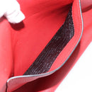 PRADA Tote Bag Leather Red Gold Auth 186125A-23