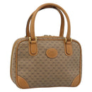 GUCCI Micro GG Supreme Hand Bag PVC Beige Gold 000 39 0030 Auth 186126-1