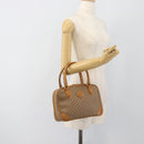 GUCCI Micro GG Supreme Hand Bag PVC Beige Gold 000 39 0030 Auth 186126-22